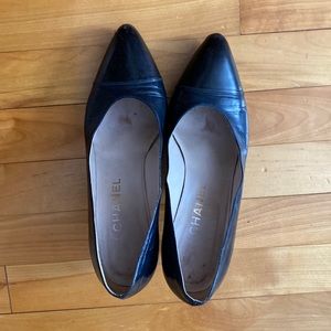 Vintage Chanel Pumps/Heels Black Size 38.5